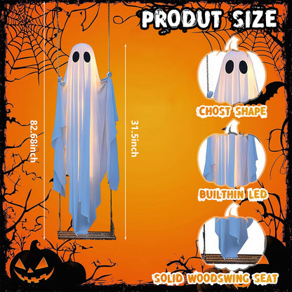 👻✨ 5FT LED GLOWING GHOST SWING