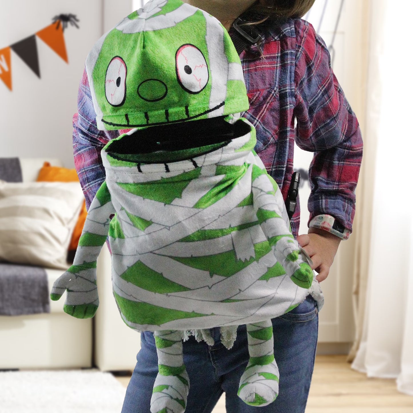 Musical Animated Mummy Children's Halloween Trick or Treat Bag