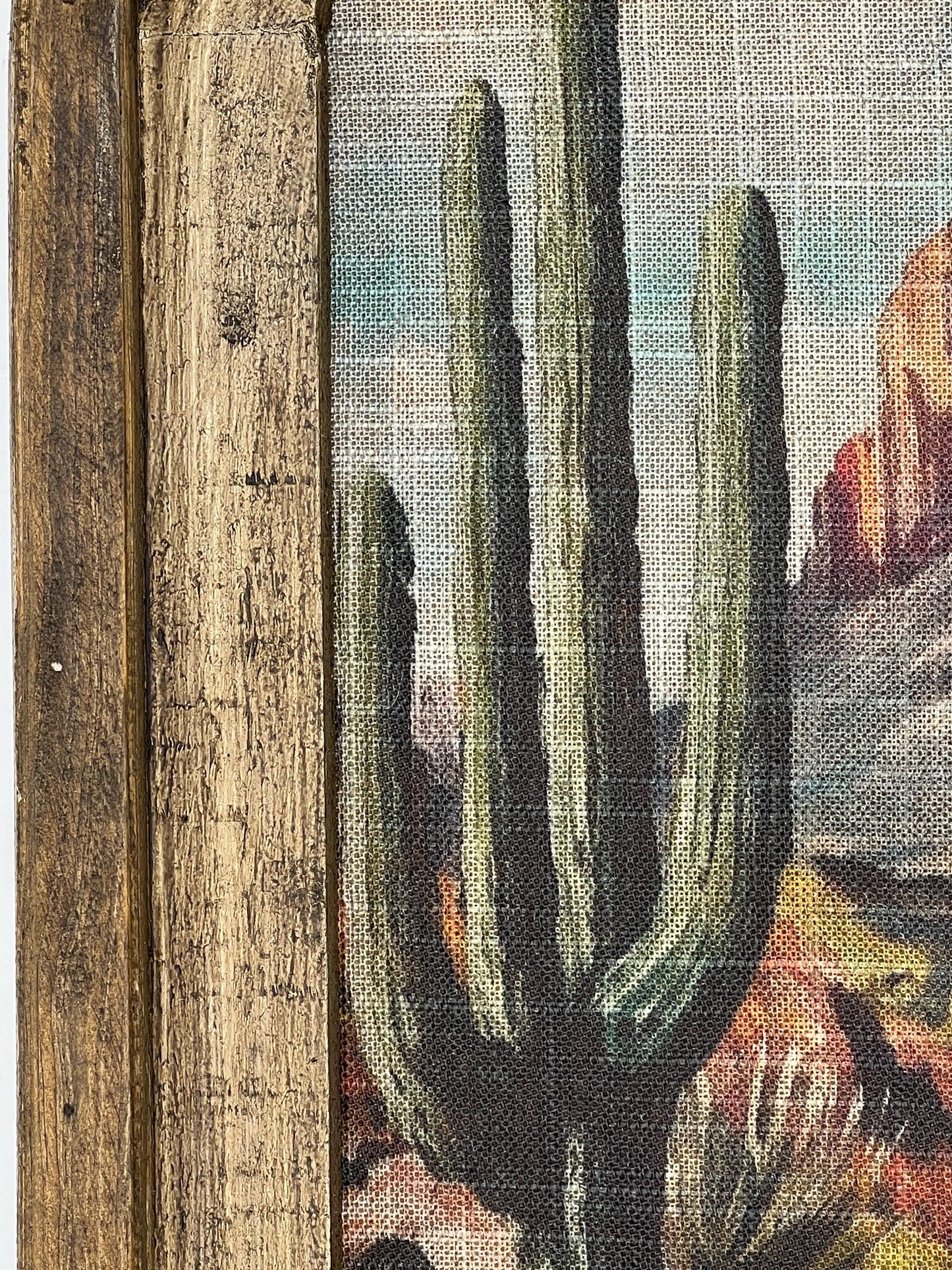 Vintage Cowboy Linen Print Wall Art