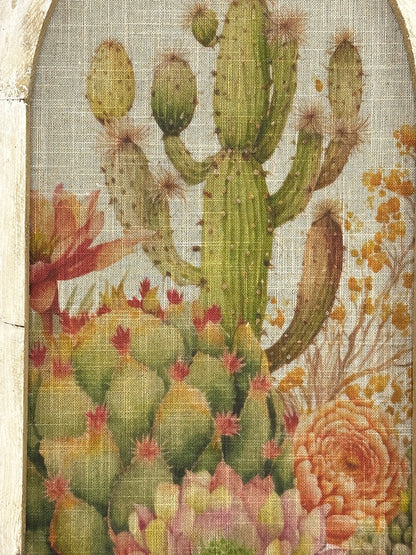 Vintage Cowboy Linen Print Wall Art
