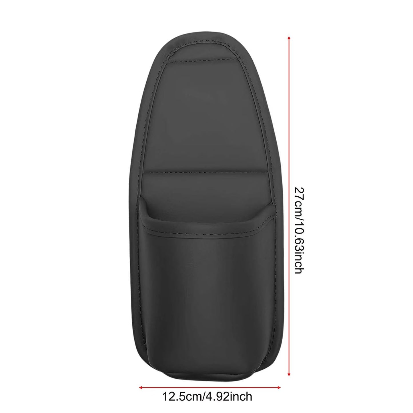 Large PU Leather Car Door Cup Holder & Storage Pocket