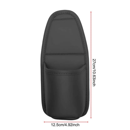 Large PU Leather Car Door Cup Holder & Storage Pocket