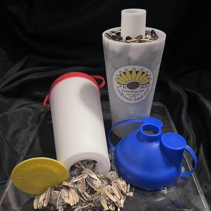 🌻Sunflower Seed Snack Cup – No Mess Seed & Shell Storage Cup - Made in America