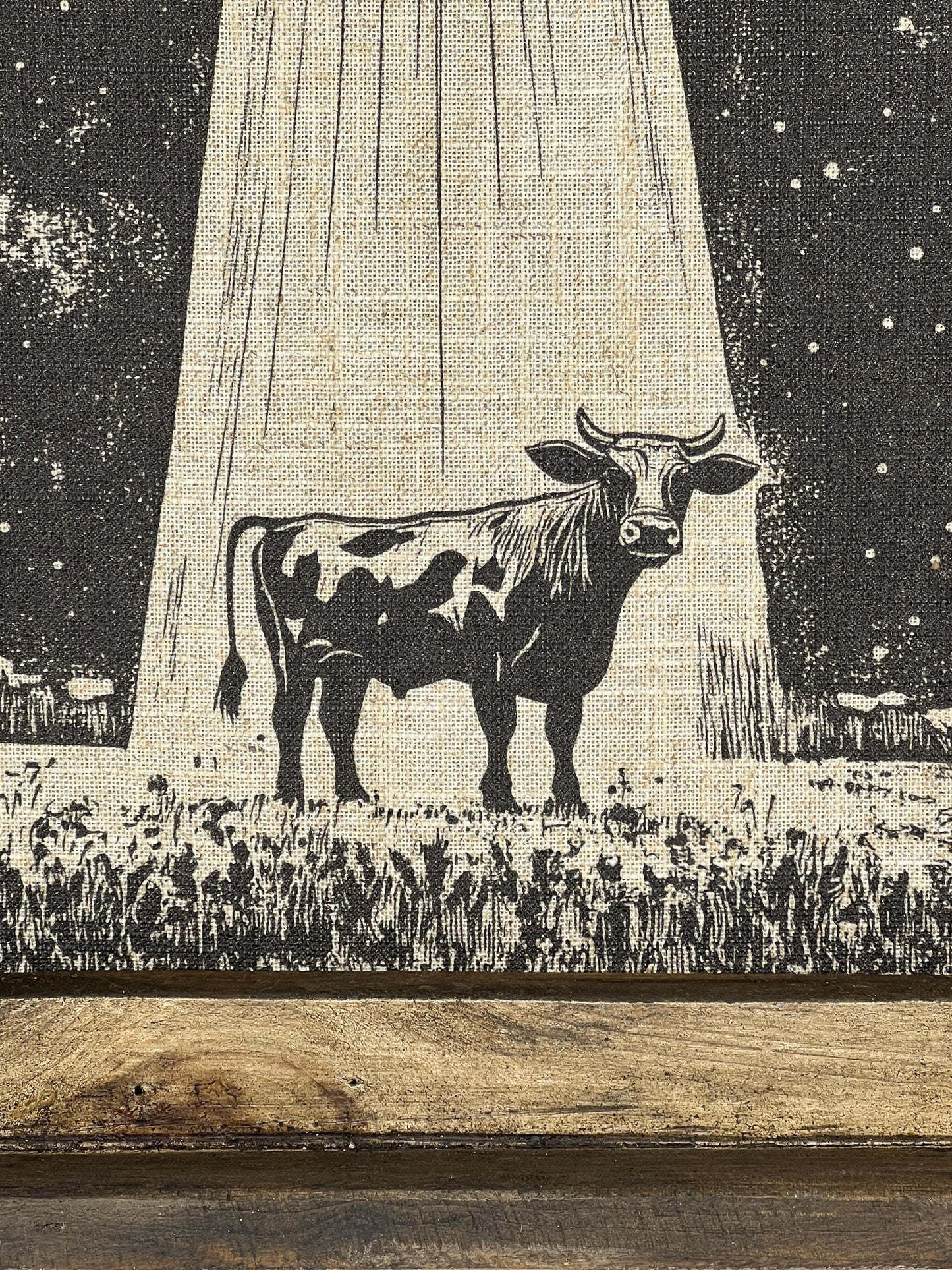 Vintage Cowboy Linen Print Wall Art
