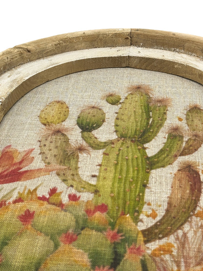 Vintage Cowboy Linen Print Wall Art