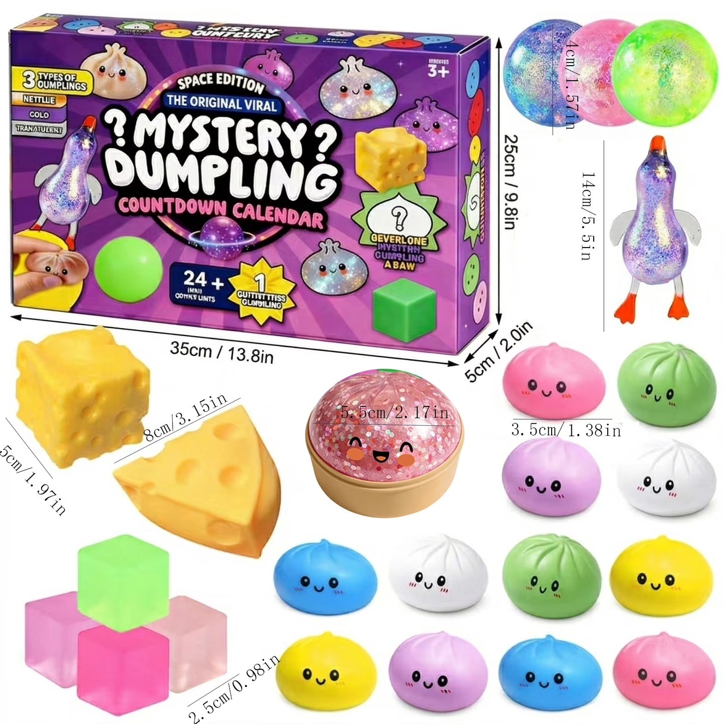24-Day Dumpling Squishy Advent Calendar