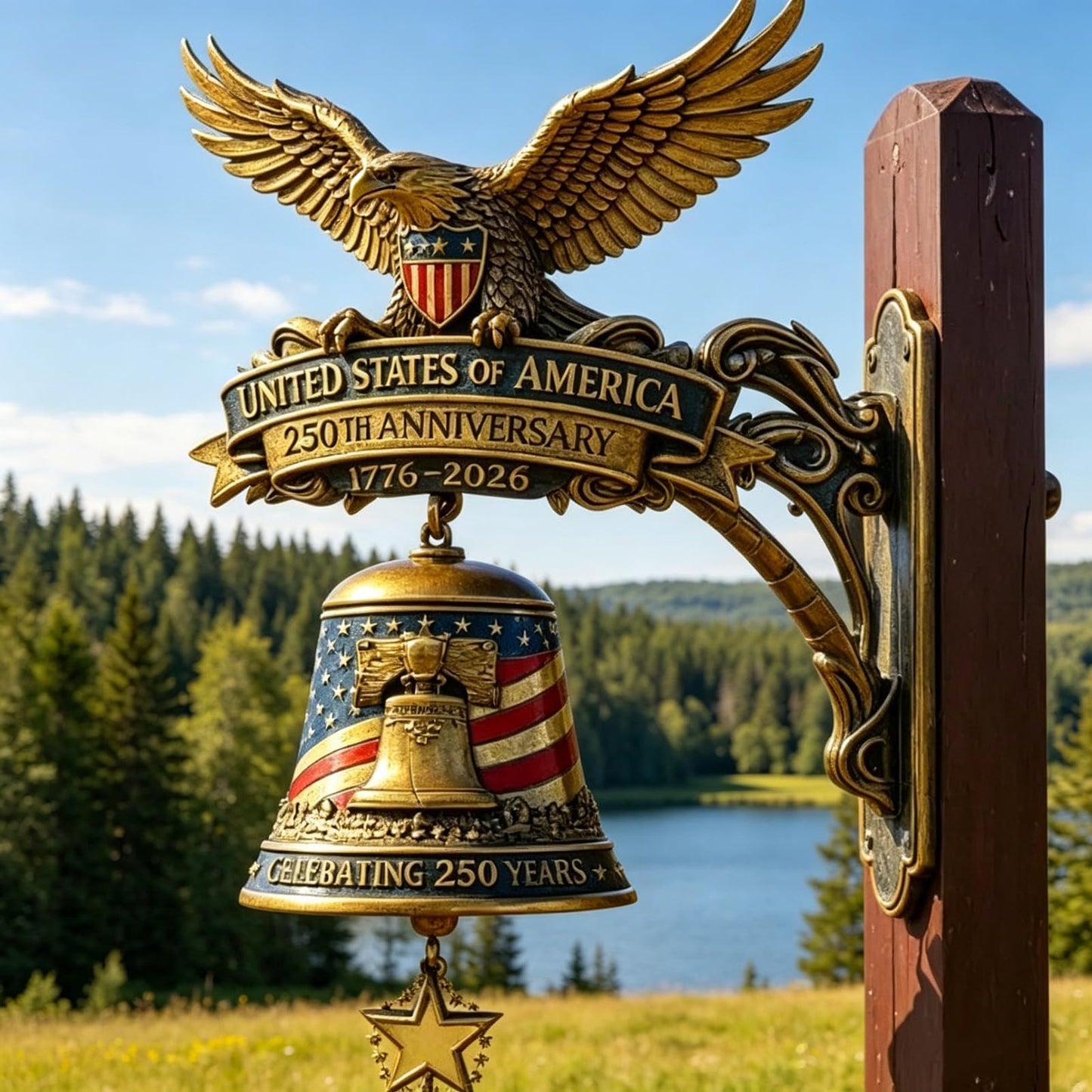 🔔🔔 Ring in the Semiquincentennial: 1776-2026 "Spirit of Liberty" Eagle Bell