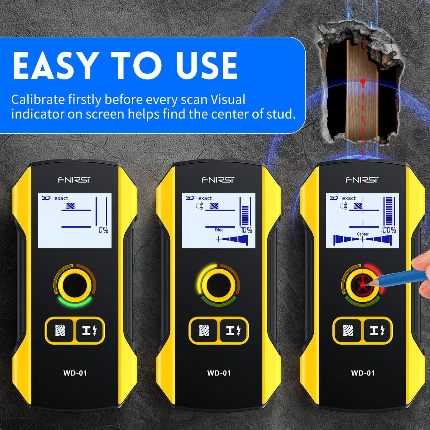 6-in-1 Electronic Wall Scanner &amp; Stud Finder