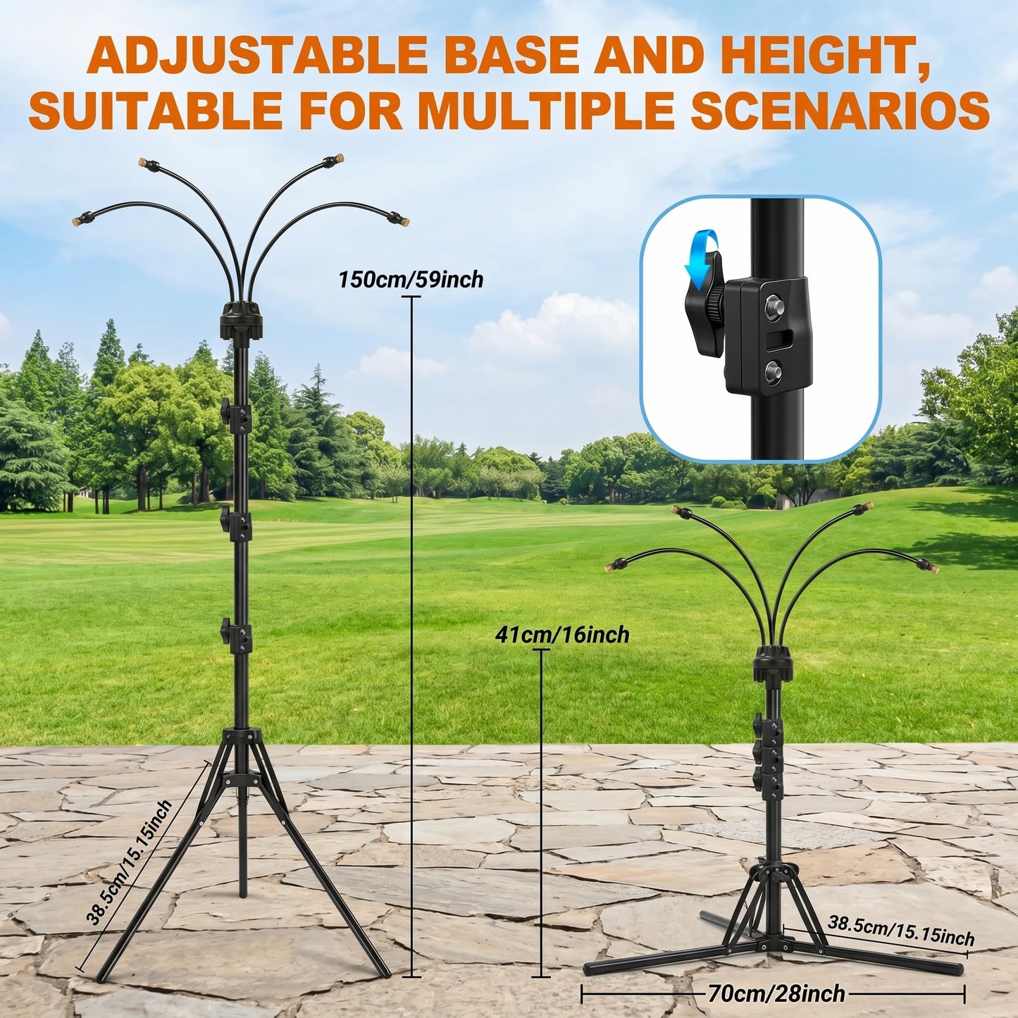 Upgraded Standing Misters for Outside Patio, 6FT
