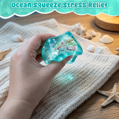 🐚The Original Seashell Ice Cube Balls! - Premium Slow-Rising Stress Relief Squishy Toy