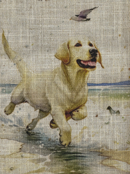 🐕Yellow Lab Framed Art Print | Watercolor Labrador Gift | Handmade Framed Dog Art | 14in *22in