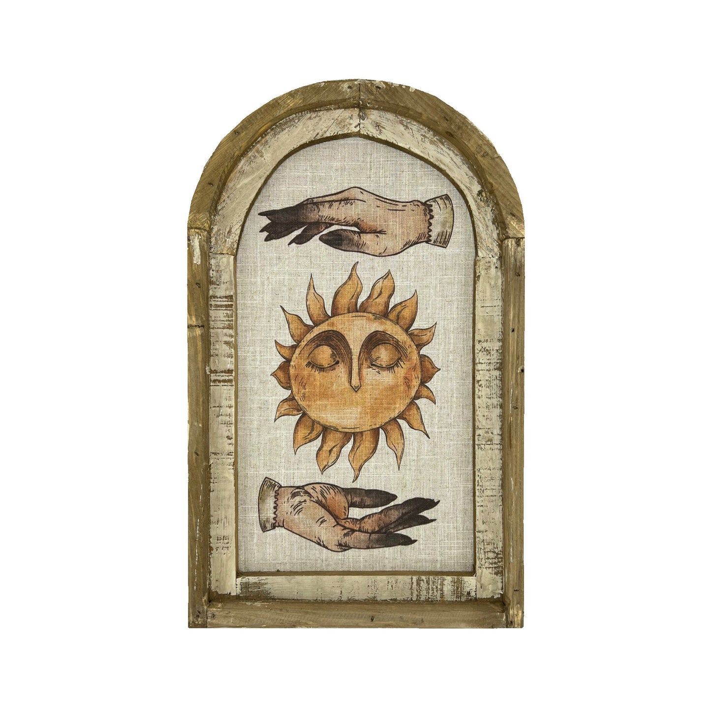 Sun Wall Art | 14" x 22" | Celestial Decor | Eclectic Wall Decor | Psychic | Mystic Hands | Zodiac