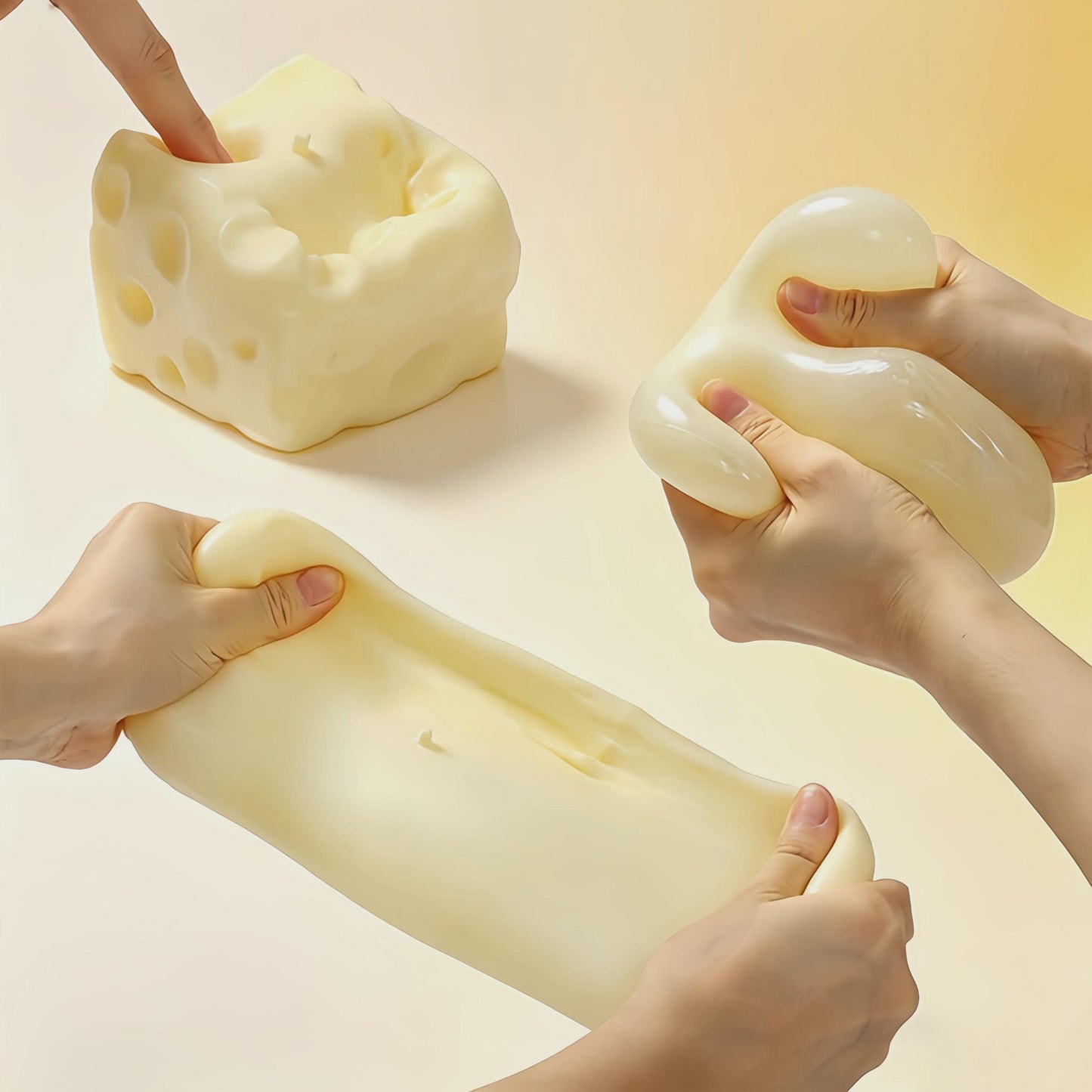 🧀The Original 7CM Extra Large Viral Cheese Splat! - Premium Slow-Rising Stress Relief Squishy Toy
