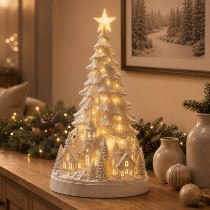🔥Christmas Sale🎁Nordic Christmas Village LED Winter Christmas Tree Light