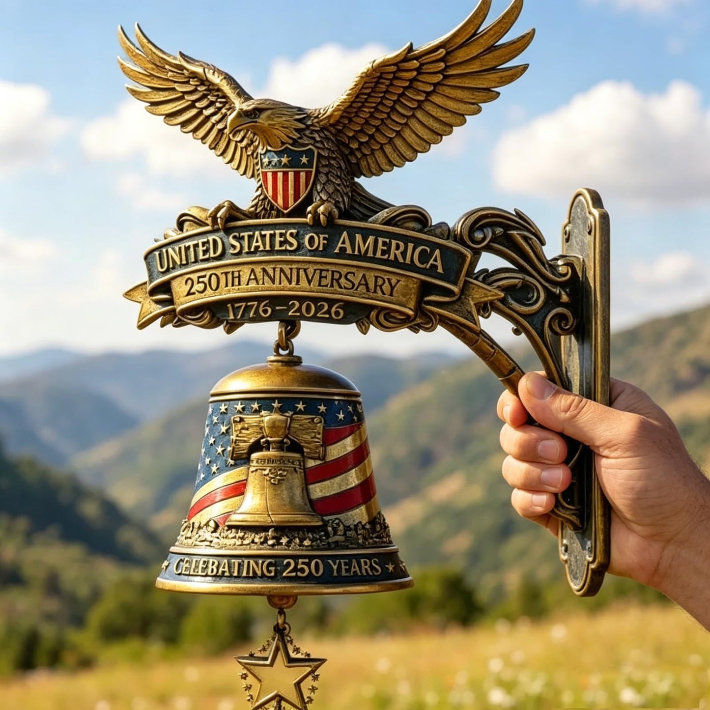 🔔🔔 Ring in the Semiquincentennial: 1776-2026 "Spirit of Liberty" Eagle Bell