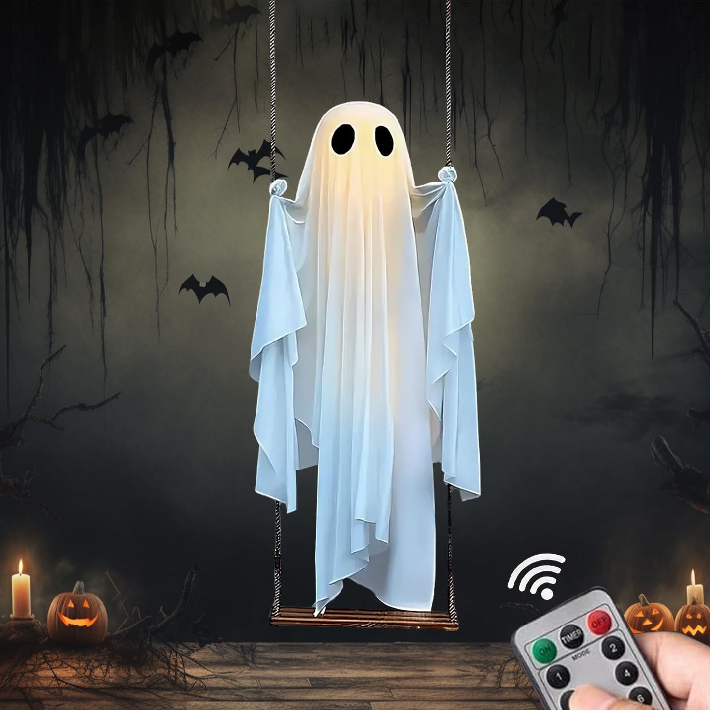👻✨ 5FT LED GLOWING GHOST SWING