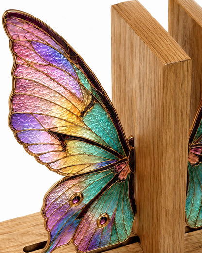 🦋Butterfly Stained Glass Bookends