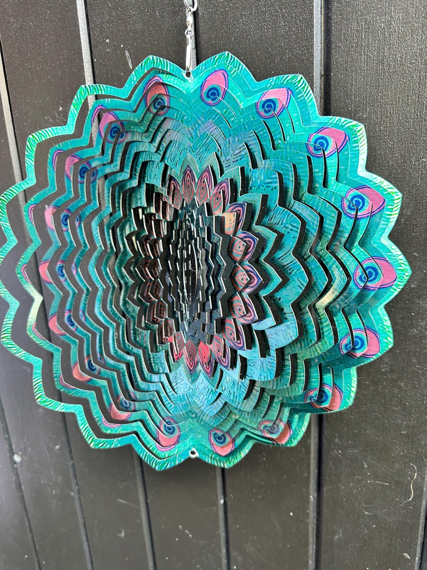 3D Mandala Kinetic Metal Wind Spinner