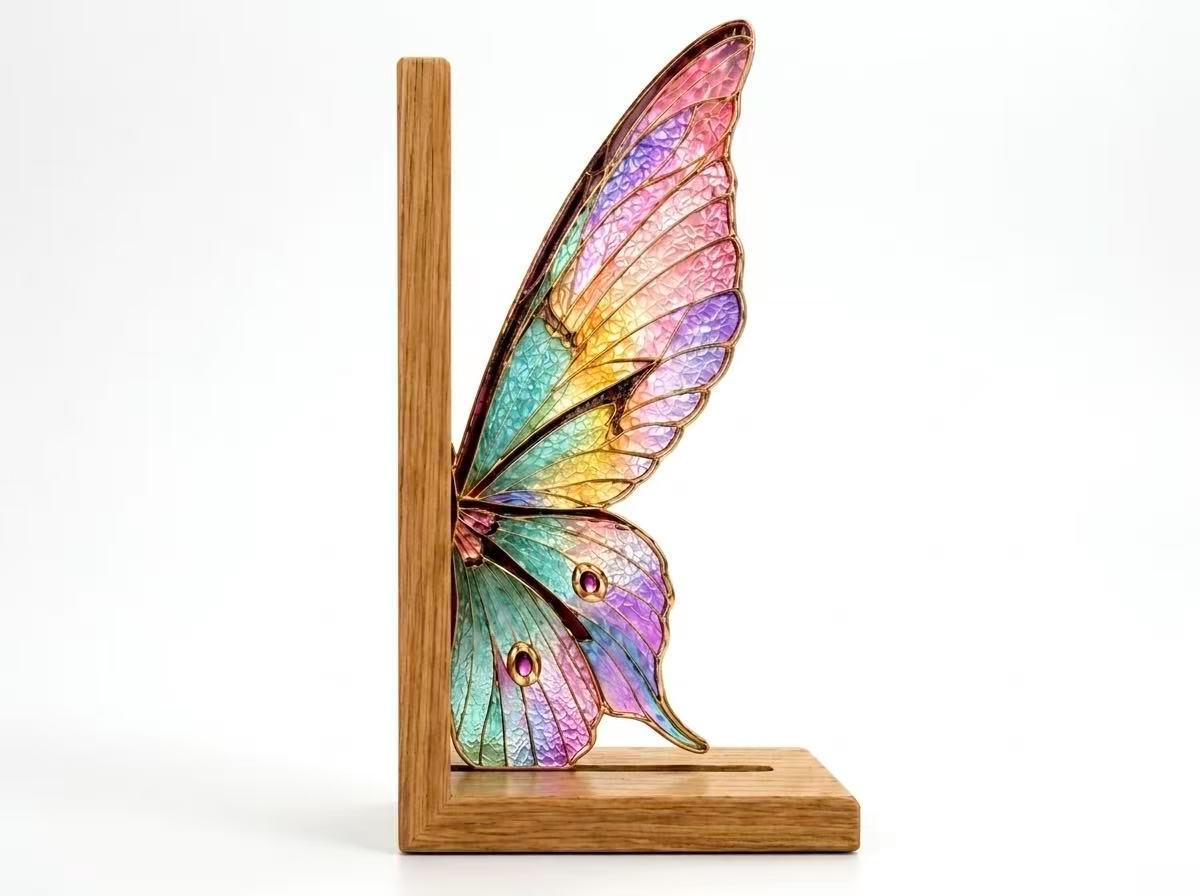 🦋Butterfly Stained Glass Bookends