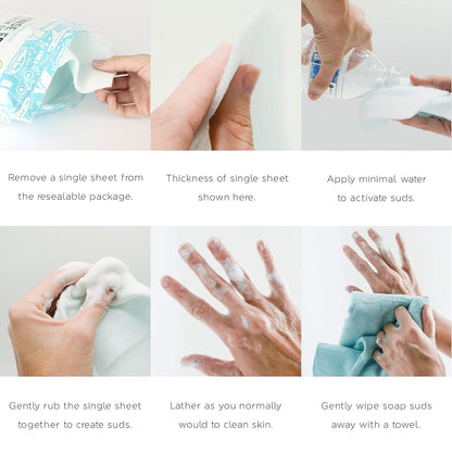 Disposable Rinse-Free Bathing Wipes🧼