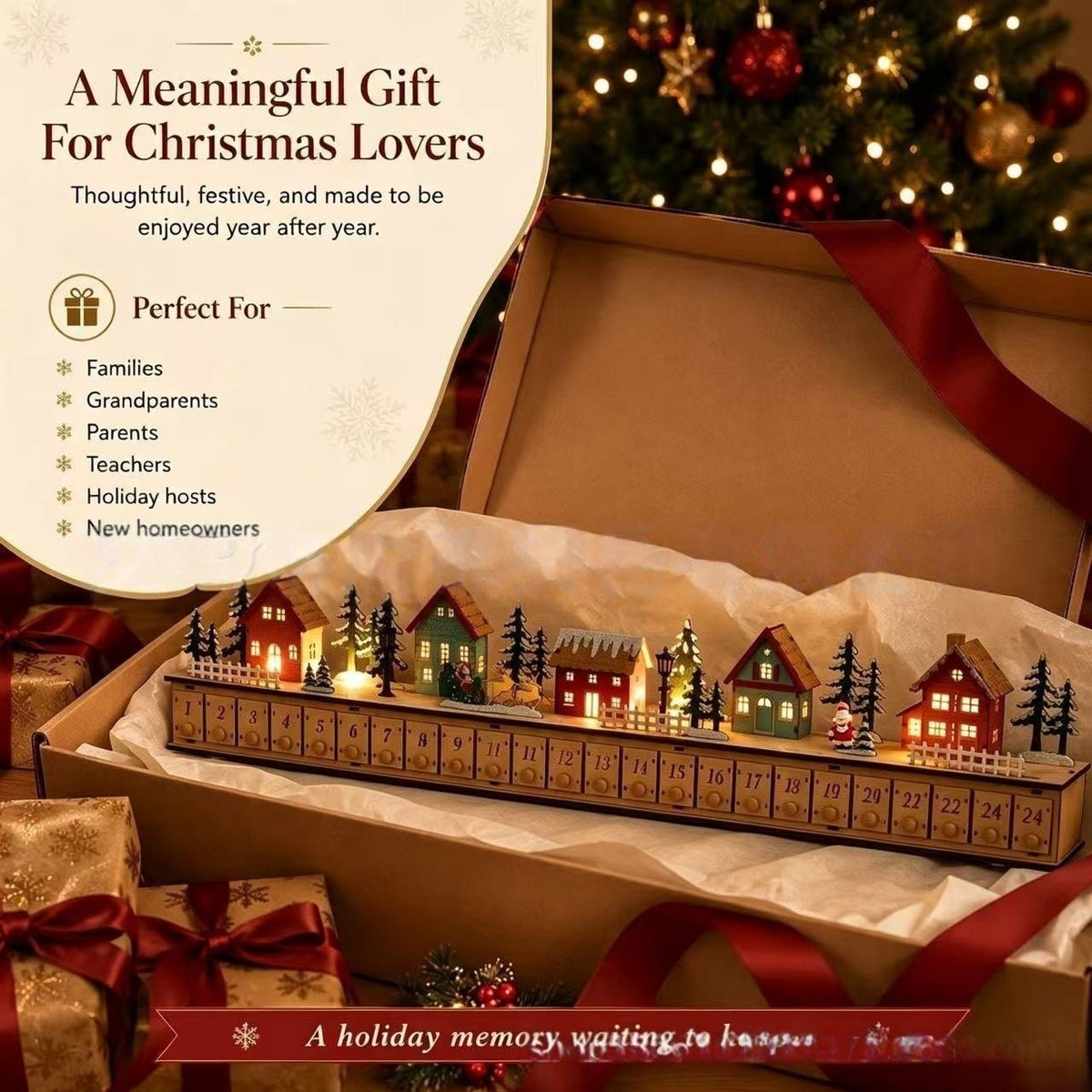 🔥Christmas Sale🎁Home Reflections Christmas Village Advent Calendar