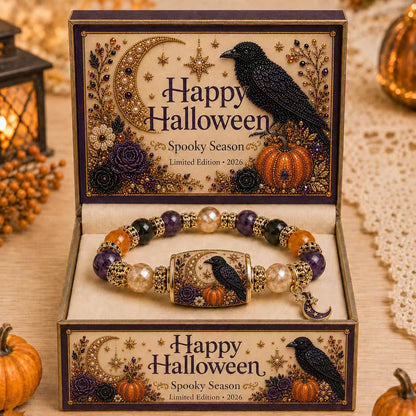 👻Limited Edition 2026 Halloween Black Cat Pumpkin Beaded Bracelet Gift Set🎁
