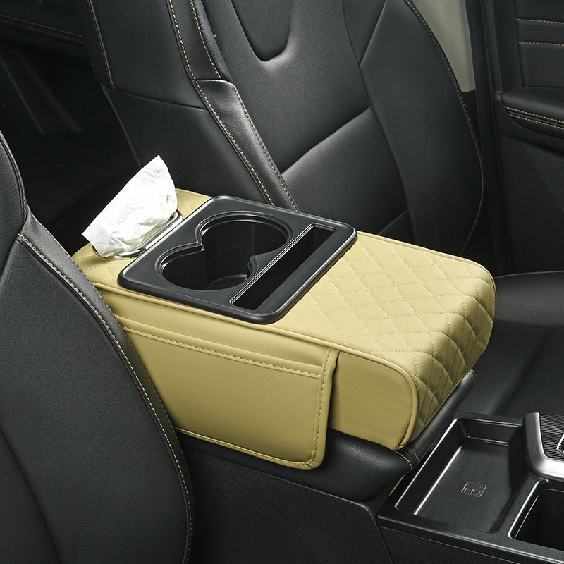 🚘Multifunctional PU Leather Car Armrest Box Mat