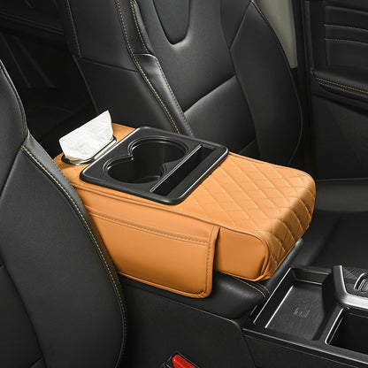 🚘Multifunctional PU Leather Car Armrest Box Mat