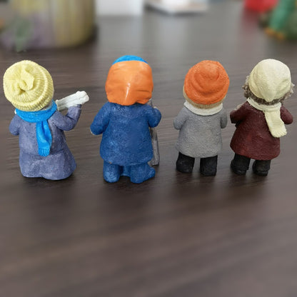 🔥Christmas Sale🎁Jug Band Christmas Decorations Resin Otters Muppet Emmet Otters Statue Christmas Jug-Band Organic Art Dolls Ornaments