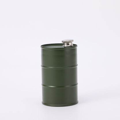350ml/750ml Oil Drum Anti-rust Leak-proof No Odor Portable Wine Storage🛢Food Grade Camping Whisky Flagon Wine Jug Camping Supplies【liquor is not included】