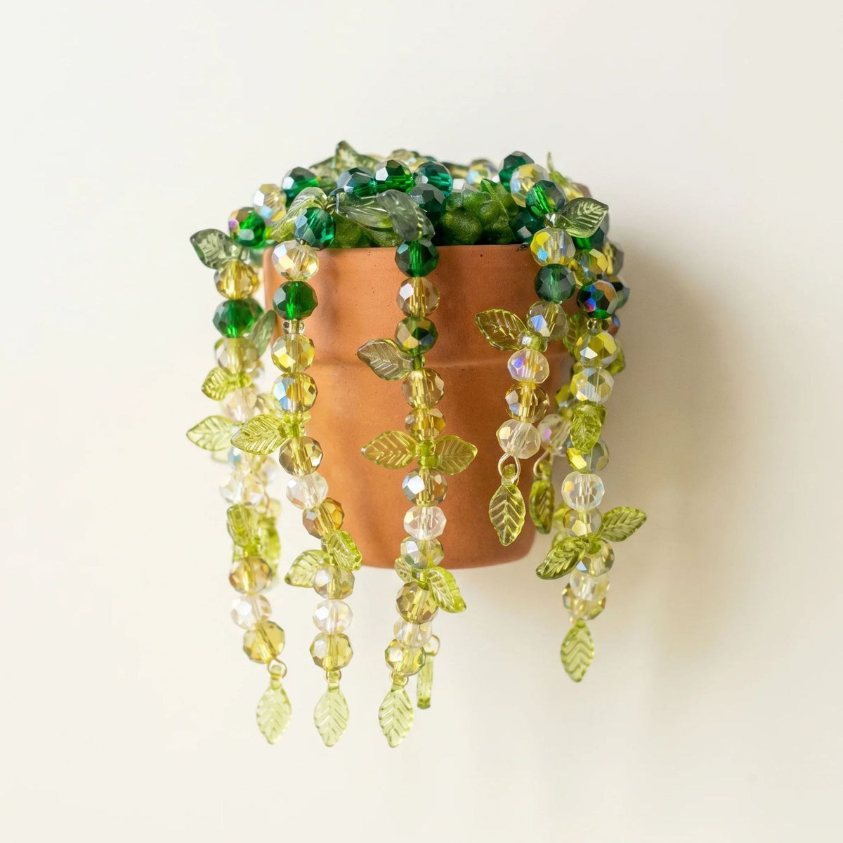 🔥Christmas Sale🎁Woven Basket Beaded Plant DIY Suncatcher Kits - Longer Strands