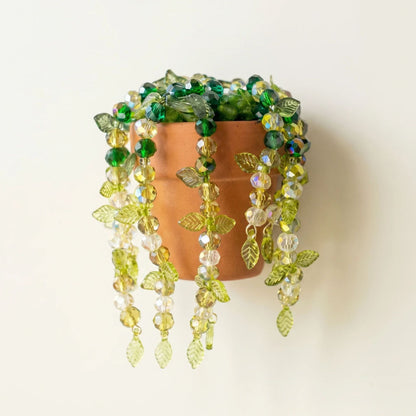 🔥Christmas Sale🎁Woven Basket Beaded Plant DIY Suncatcher Kits - Longer Strands