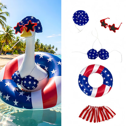 🦢America's Favorite Porch Goose Outfit – Complete 4th of July Beach Party Look🇺🇸