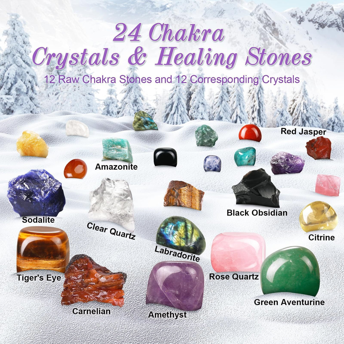🔥Christmas Sale🎁Enchanted Countdown — 24-Day Crystal Healing Advent Calendar
