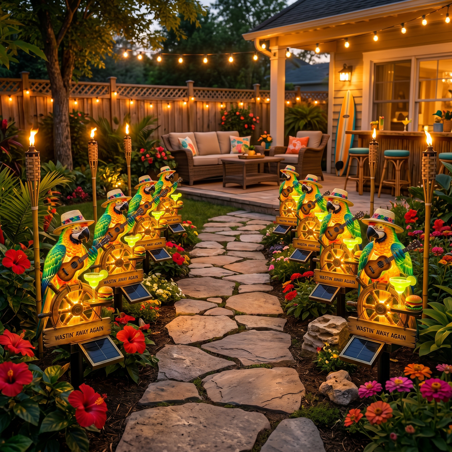 🔥Summer Limited-Time Sale🔥 - 🌴 Solar-Powered Parrot Garden Light