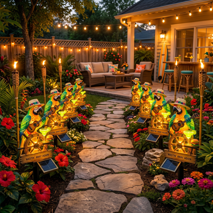 🔥Summer Limited-Time Sale🔥 - 🌴 Solar-Powered Parrot Garden Light