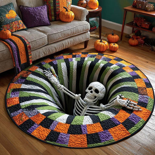 💀🕳️ HALLOWEEN OPTICAL ILLUSION RUG