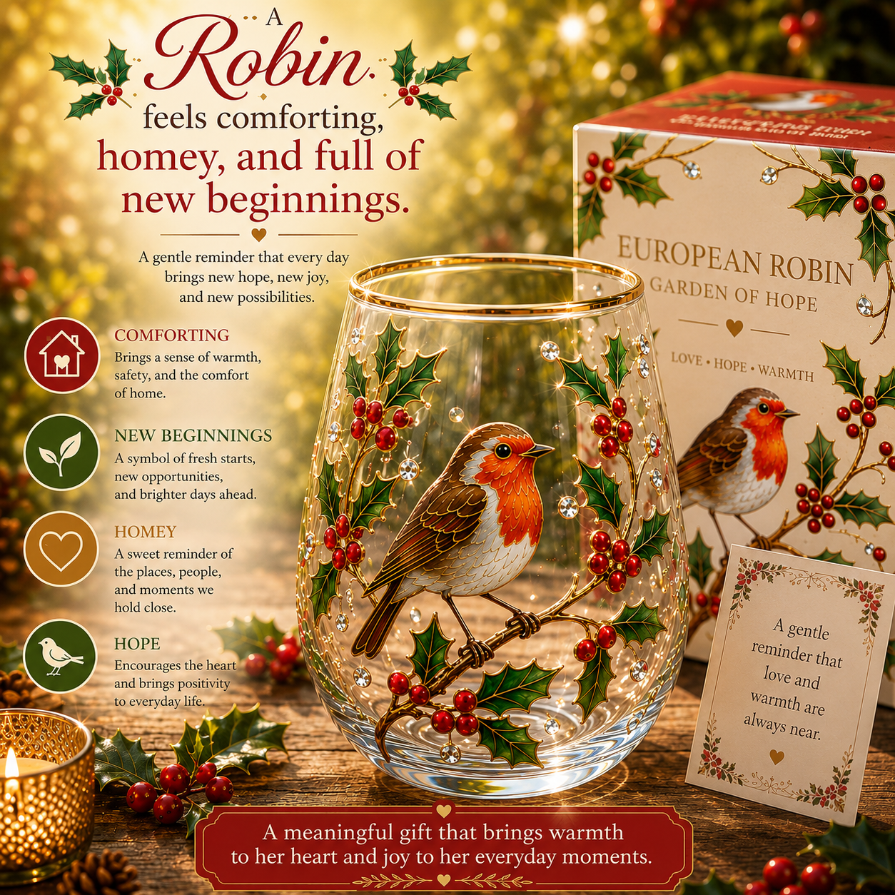 🐦 Robin — Comfort Warmth & New Beginnings-Bringing Hope Joy & A Feeling Of Home