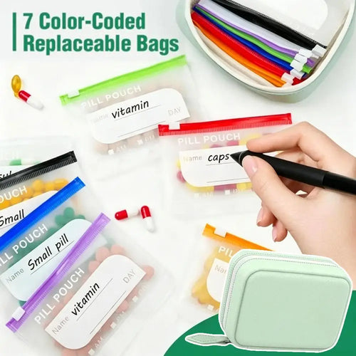 💊 MedReady™ Travel Pill Organizer | Everything You Need, Right Where You Need It