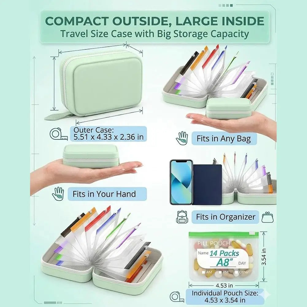 💊 MedReady™ Travel Pill Organizer | Everything You Need, Right Where You Need It