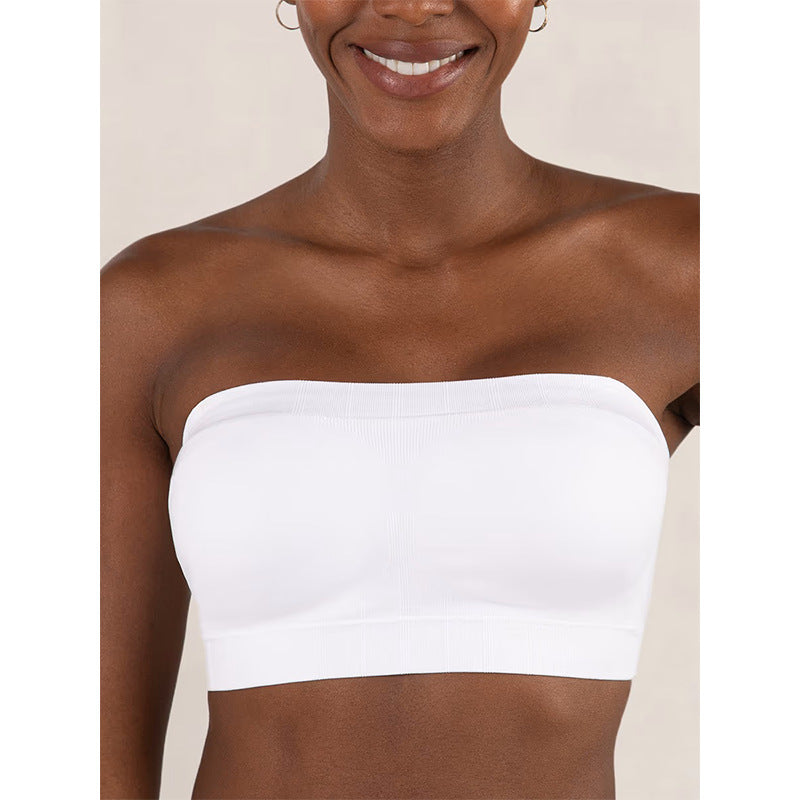 ✨ Convertible Strapless Bandeau Bra with Wireless Comfort, Anti-Slip Grip 👍Suitable for All Body Types