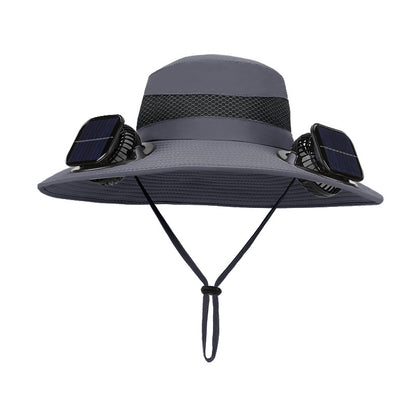 🔥Ultralight Solar Fan Sun Hat - Lighter Than a Baseball