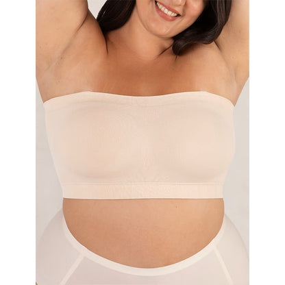 ✨ Convertible Strapless Bandeau Bra with Wireless Comfort, Anti-Slip Grip 👍Suitable for All Body Types