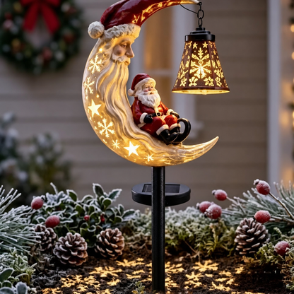 🔥🔔 Christmas Moon Solar Stake Light