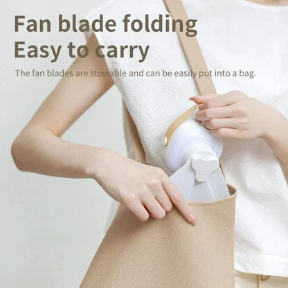🏕️ Portable Camping Fan with LED Light & Remote Control