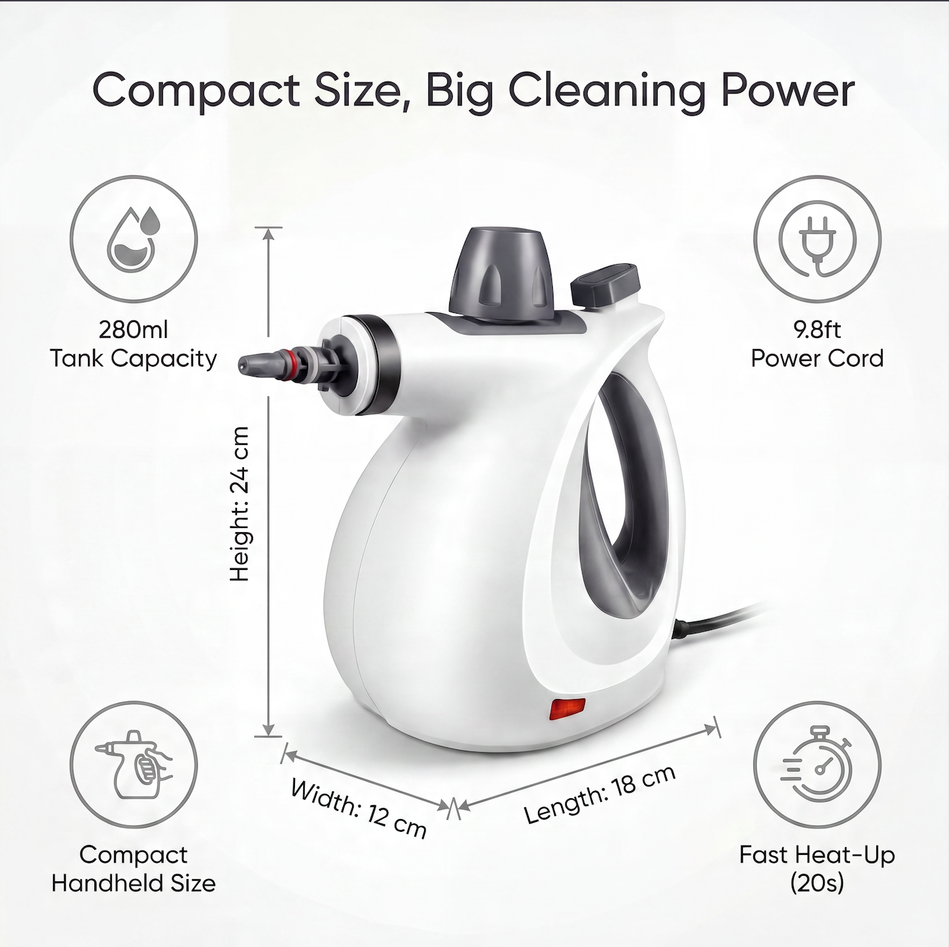 💨Powerful Steam Cleaner for Grease, Grime & Hard-to-Reach Spaces
