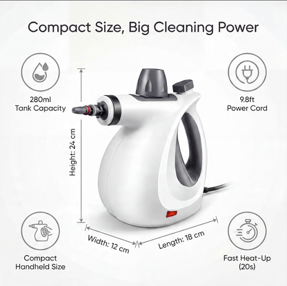 💨Powerful Steam Cleaner for Grease, Grime & Hard-to-Reach Spaces