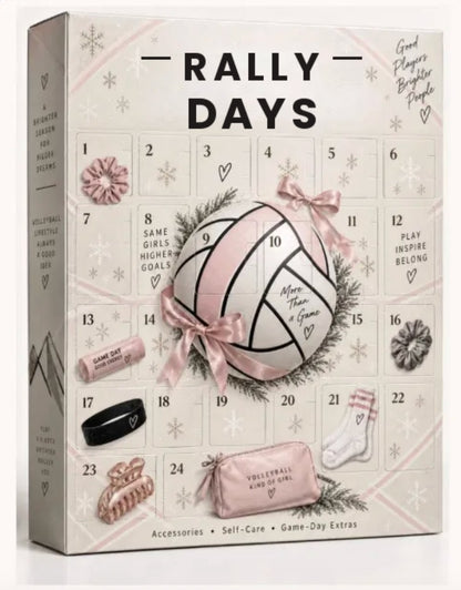 🔥Christmas Sale🎁2026 Volleyball Girl Court Countdown Advent Calendar – 24 Day Christmas Countdown | Volleyball Player Gift