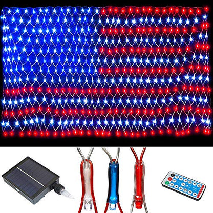 Holiday Special: Patriotic American Flag LED Net Lights