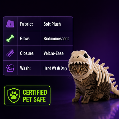 🦖FLASH SALE: GLOW-IN-THE-DARK DINO PET COSTUME — JUST $49.99!🦖